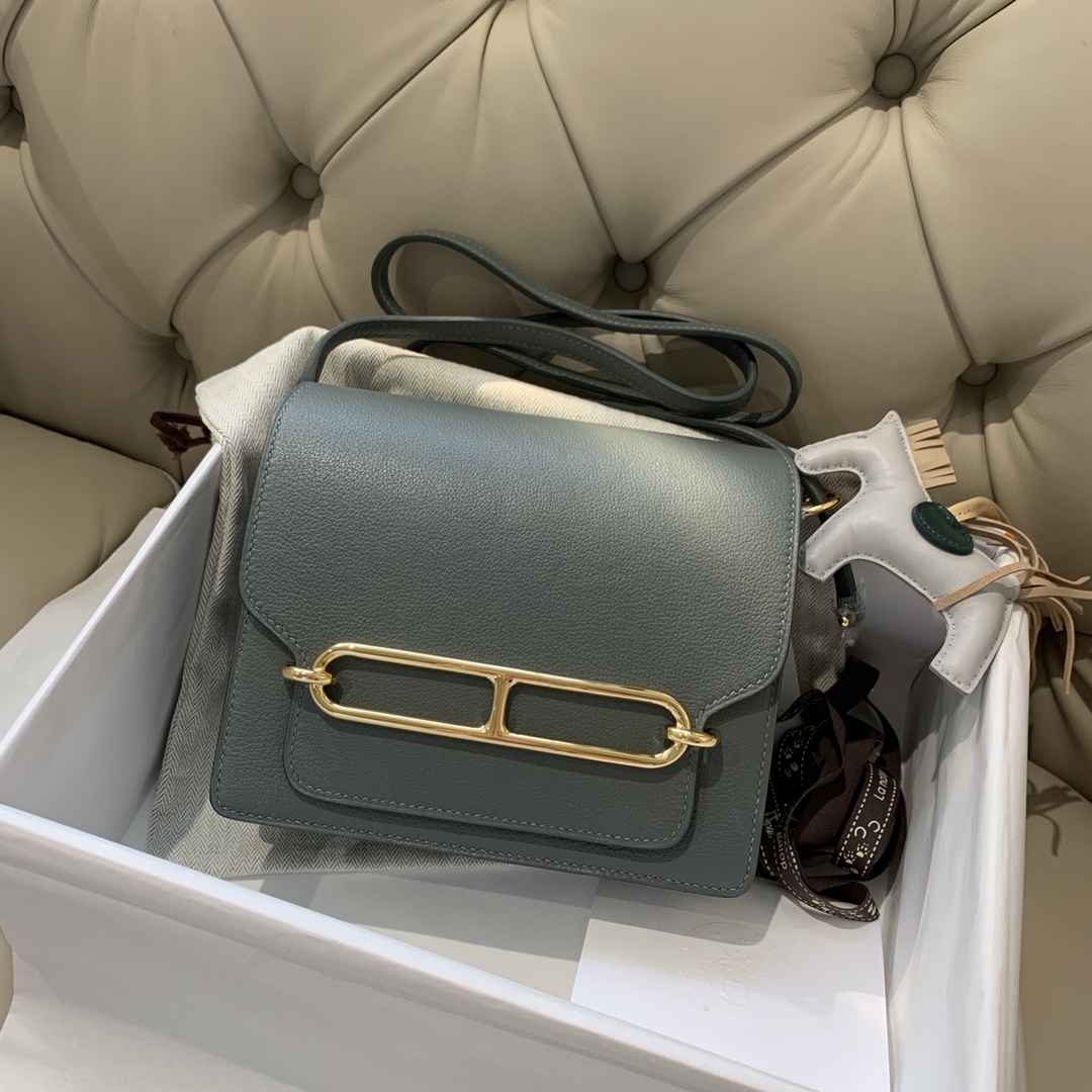 에르메스 룰리스18 아몬드그린 금장 에버컬러